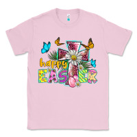 Bubblegum Pink happy easter cross Classic Tee - BarkalooDesign
