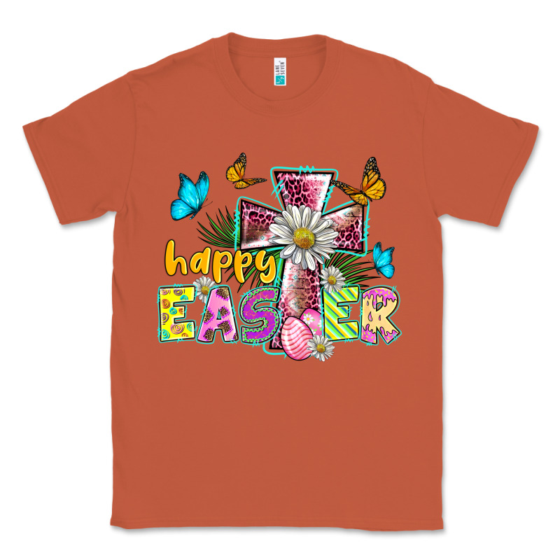 Happy Easter Cross Classic Tee by BarkalooDesign | Teevron