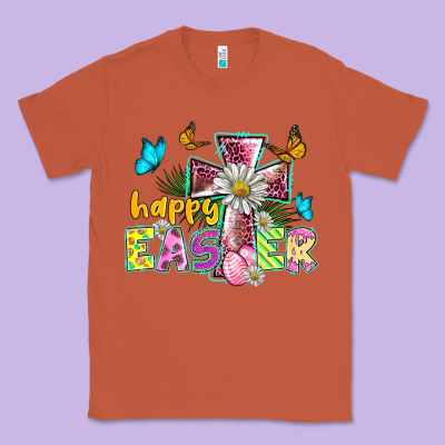 Happy Easter Cross Classic Tee Designed By Barkaloodesign