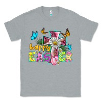 Heather Grey happy easter cross Classic Tee - BarkalooDesign