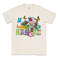 Natural happy easter cross Classic Tee - BarkalooDesign