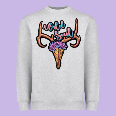 Wild Soul Heavyweight Sweatshirt Designed By Jahusdesignshop