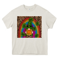 Cream st patricks day gnomes shamrock rainwow Heavy Core Tee - RanaPortraitStore