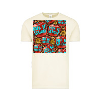 Vintage Arctic back to school with apple seamless pattern Vintage Tee - BundleAndBundleShop