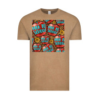 Vintage Coffee back to school with apple seamless pattern Vintage Tee - BundleAndBundleShop