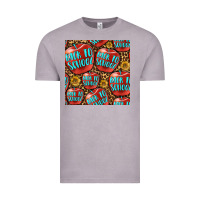Vintage Zinc back to school with apple seamless pattern Vintage Tee - BundleAndBundleShop