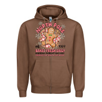 Chestnut north pole baked fresh daily Zipper Hoodie - MaliasSmallBusiness