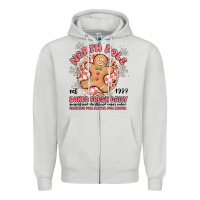 Dove Grey north pole baked fresh daily Zipper Hoodie - MaliasSmallBusiness
