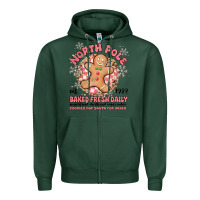 Sports Green north pole baked fresh daily Zipper Hoodie - MaliasSmallBusiness