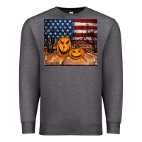 Charcoal Heather halloween american flag tumbler Premium Sweatshirt - Jasminsmagicworld
