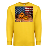 Lemon halloween american flag tumbler Premium Sweatshirt - Jasminsmagicworld