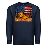 Navy halloween american flag tumbler Premium Sweatshirt - Jasminsmagicworld