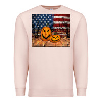 Pale Pink halloween american flag tumbler Premium Sweatshirt - Jasminsmagicworld