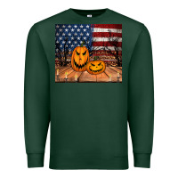 Sports Green halloween american flag tumbler Premium Sweatshirt - Jasminsmagicworld