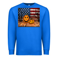 True Royal halloween american flag tumbler Premium Sweatshirt - Jasminsmagicworld