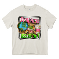 Cream teacher assistant Heavy Core Tee - texasbilliewilder