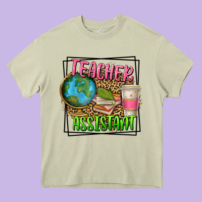 Teacher Assistant Heavy Core Tee Designed By Texasbilliewilder
