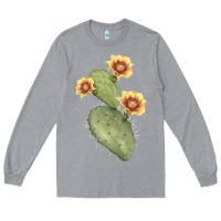 Heather Grey opuntia phaeacantha Long Sleeve Tee - LillyAllenDesigns