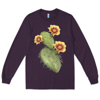 Plum opuntia phaeacantha Long Sleeve Tee - LillyAllenDesigns