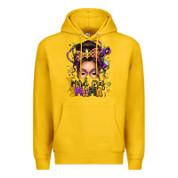 Lemon mardi gras mama messy bun Premium Hoodie - texasbilliewilder