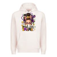 Pale Pink mardi gras mama messy bun Premium Hoodie - texasbilliewilder
