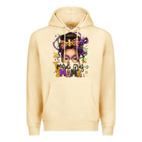 Pina Colada mardi gras mama messy bun Premium Hoodie - texasbilliewilder