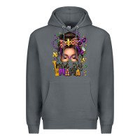 Rock mardi gras mama messy bun Premium Hoodie - texasbilliewilder