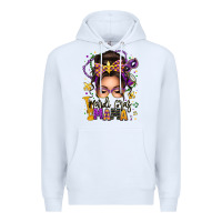 White mardi gras mama messy bun Premium Hoodie - texasbilliewilder