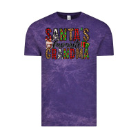 Cloud Purple santa's favorite grandma Vintage Tee - Jasminsmagicworld