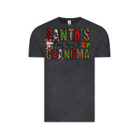 Vintage Black santa's favorite grandma Vintage Tee - Jasminsmagicworld
