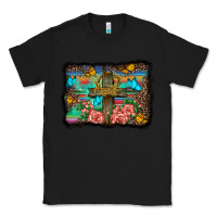 Black wooden cross background Classic Tee - BarkalooDesign