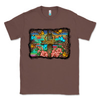 Chestnut wooden cross background Classic Tee - BarkalooDesign