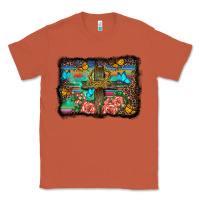 Copper wooden cross background Classic Tee - BarkalooDesign