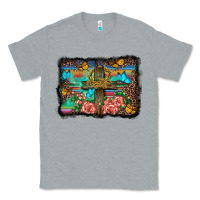 Heather Grey wooden cross background Classic Tee - BarkalooDesign