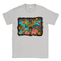 Moon Dust wooden cross background Classic Tee - BarkalooDesign