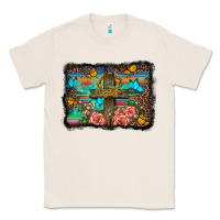 Natural wooden cross background Classic Tee - BarkalooDesign