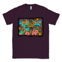 Plum wooden cross background Classic Tee - BarkalooDesign