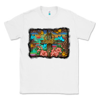White wooden cross background Classic Tee - BarkalooDesign