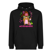 Black cat mom  life gnome Heavyweight Hoodie - BarkalooDesign