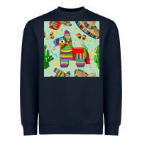 Navy pinata seamless pattern Heavyweight Sweatshirt - BundleAndBundleShop