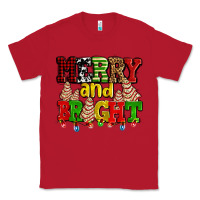Red merry and bright with christmas tree  cakes ado Classic Tee - AdoDesignShop