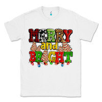 White merry and bright with christmas tree  cakes ado Classic Tee - AdoDesignShop