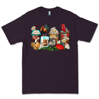 Plum rooster coffee cups Premium Tee - Zillion Design Studio