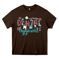 Chocolate Brown dental hygienist Heavy Core Tee - Zillion Design Studio
