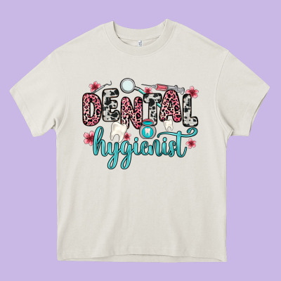 Dental Hygienist Heavy Core Tee Designed By Zillion Design Studio