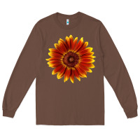 Chestnut little becka sunflower Long Sleeve Tee - LillyAllenDesigns