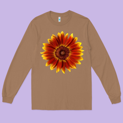 Little Becka Sunflower Long Sleeve Tee Designed By Lillyallendesigns