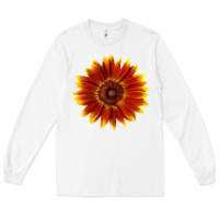 White little becka sunflower Long Sleeve Tee - LillyAllenDesigns