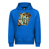 Cobalt Love boots hat western Cowboy Urban Hoodie - HowdyJamesFarm