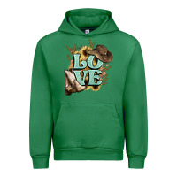 Emerald Love boots hat western Cowboy Urban Hoodie - HowdyJamesFarm